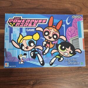 Powerpuff Girls Vintage 2000 Board Game Saving the World Before Bedtime Complete